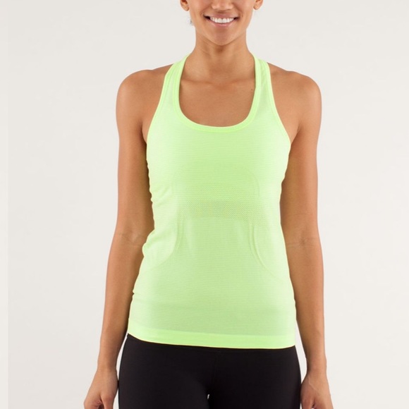 Lululemon swiftly tech racerback neon tank top